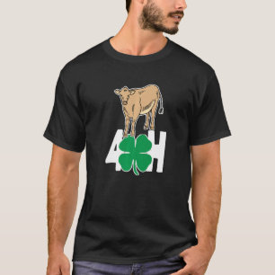 Camiseta Diversão 4 H Vacas Adoradoras Bovinos