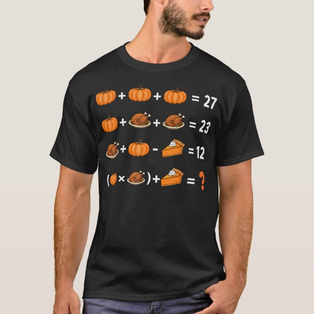 Camiseta Diversão 67 Meme Abóbora Peru Professor de Matemát (Frente)