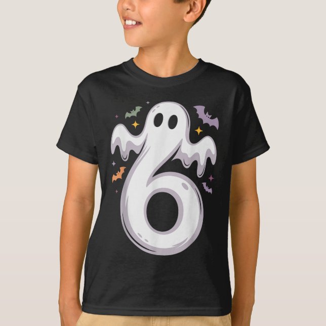 Camiseta Diversão 6 Fantasma Meme Fantasia de Halloween Com (Frente)