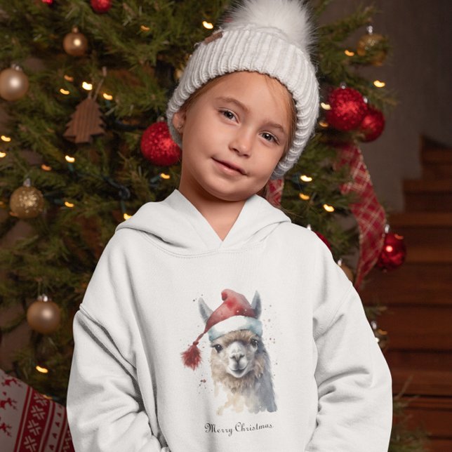 Camiseta Diversão Aconchegante de Natal com Alpaca (Criador carregado)