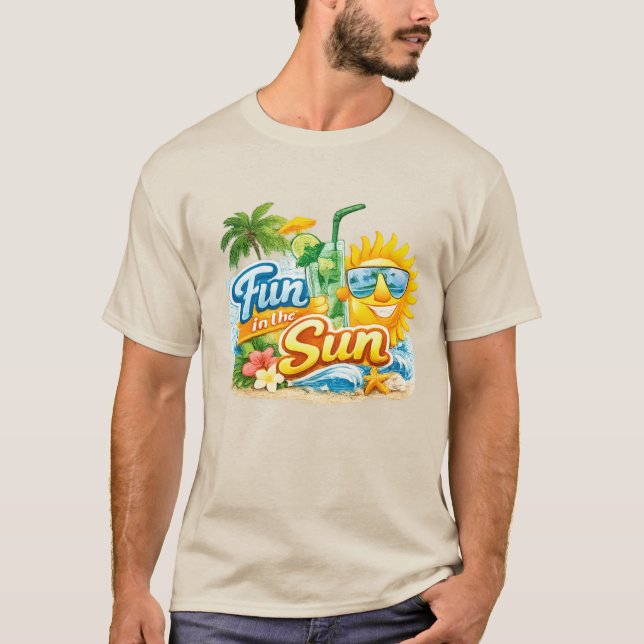 CAMISETA DIVERSÃO AO SOL (Frente)