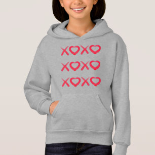 Camiseta Diversão beijos de amor XOXO desgastado