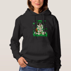Camiseta Diversão Bernard Dog Rua Patrick S Day Irish Shamr