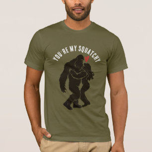 Camiseta Diversão BigFoot “Você é meu Squatchy” Personaliza