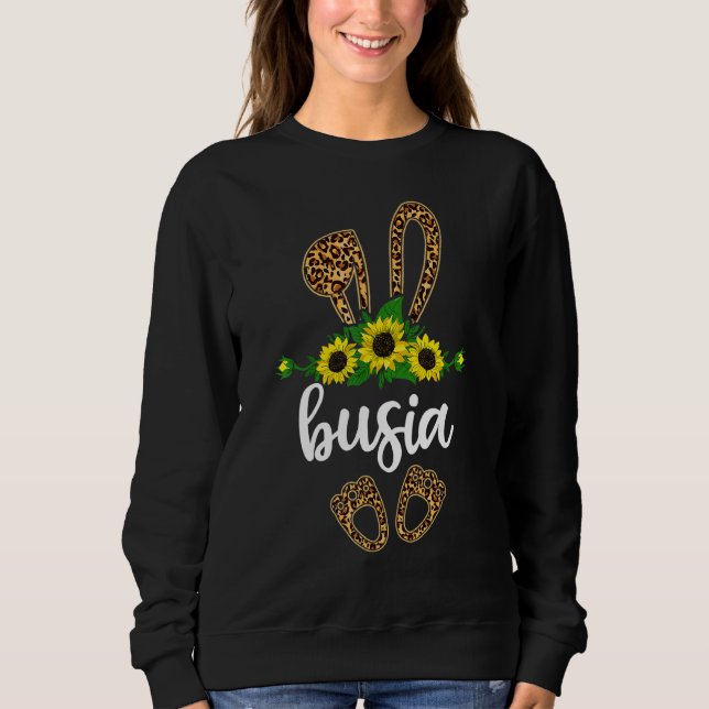 Camiseta Diversão Bunny Busia Páscoa Sunflower Day Grand Po (Frente)