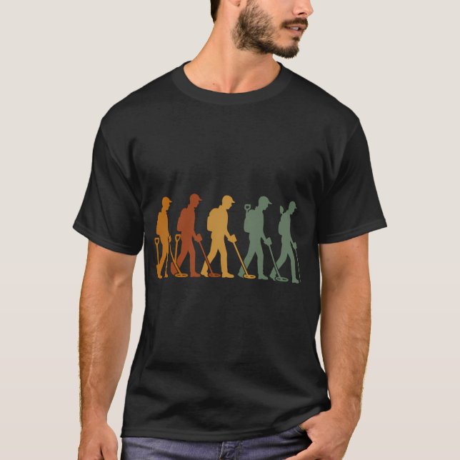 Camiseta Diversão Caça ao Tesouro Detector de Metais Detect (Frente)