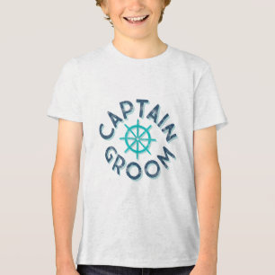 Camiseta Diversão Capitão Groom Náutico Noiva de Casamento