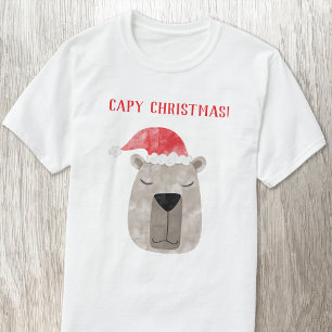 Camiseta Diversão Capybara Personalizada Natal