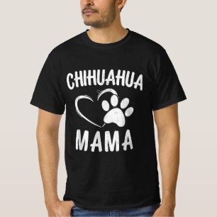 Camiseta Diversão Chihuahua Mama Gift Pet Lover Dog Chi-ch