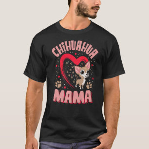 Camiseta Diversão Chihuahua Mama Pet Roupa Dog Chi Chi Mãe