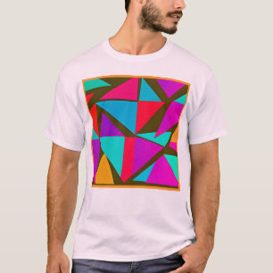 Camiseta Diversão Colorida de Padrão