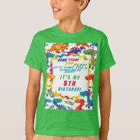 Diversão Colorida Dinossaur Birthday Honoree