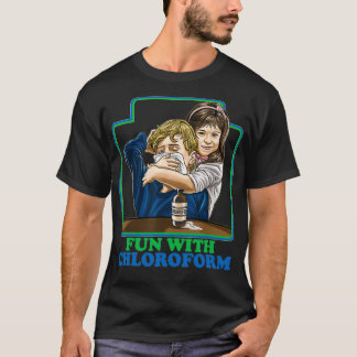 Camiseta Diversão com clorofórmio Engraçado Humor Escuro Sa