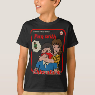 Camiseta Diversão com clorofórmio Vintage Childgame Horror 