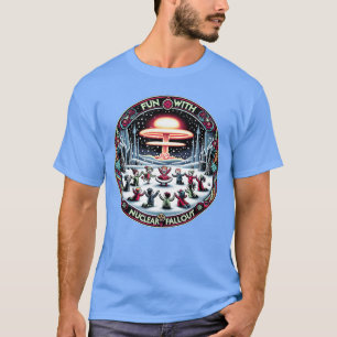 Camiseta Diversão Com Humor Negro Horror Vintage Fallout Nu