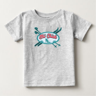 Camiseta Diversão com Snowboarding para Garota de Esqui Nov