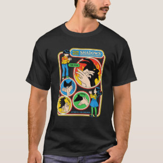 Camiseta Diversão Com Sombras - O Coelho-Cavalo-Borboleta-D