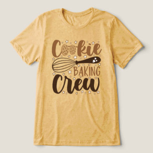 Camiseta Diversão Cookie Baking Crew Design