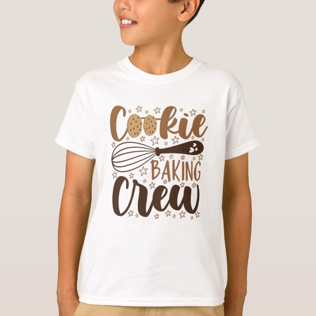 Camiseta Diversão Cookie Baking Crew Design (Frente)