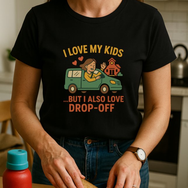 Camiseta Diversão da Camisa-Mãe; Eu Amo Meus Filhos E Caem (Criador carregado)