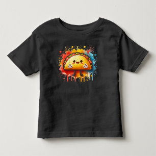 Camiseta Diversão da Criança do Kawaii Taco Kid