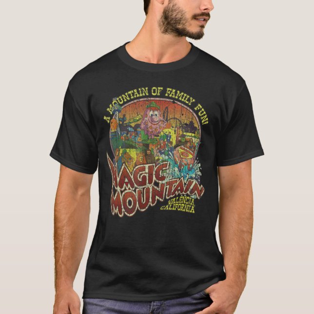 Camiseta Diversão da Família Magic Mountain 1971 (Frente)