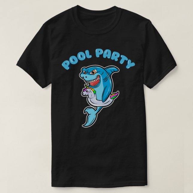 Camiseta Diversão da Piscina de Verão (Frente do Design)