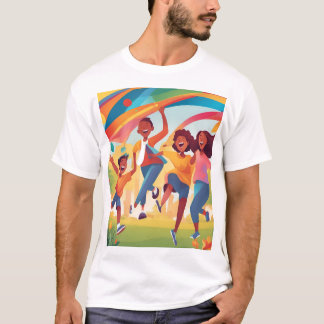 Camiseta diversão de amigos