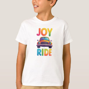 Camiseta 🚗 Diversão de Carro Brilhante para Dias de Menino