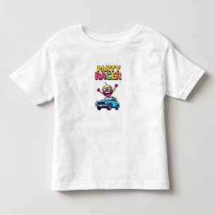 Camiseta 🚗 Diversão de Carro de Desenho Animado para Hora