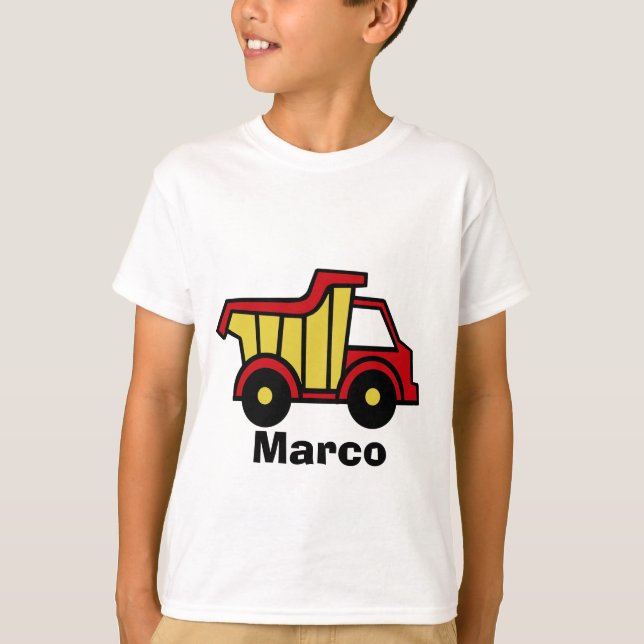 Camiseta Diversão de Construção/ Despejo de Caminhão (Frente)