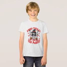 Camiseta Diversão de Design de Abóbora de Cachorro de Hallo
