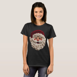 Camiseta Diversão de Feriado - Papai Noel de Falso Fio 