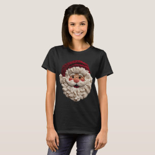 Camiseta Diversão de Feriado - Papai Noel de Falso Fio