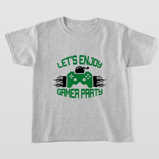 Camiseta diversão de festas de jogadores (Postura )