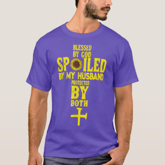 Camiseta Diversão De Girassol Abençoada Por Deus E Mimada P