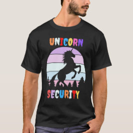 Camiseta Diversão de Halloween de Segurança Unicór
