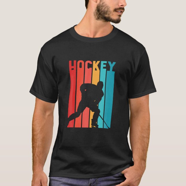 Camiseta Diversão De Hockey Jogador De Hóquei Em Gelo (Frente)