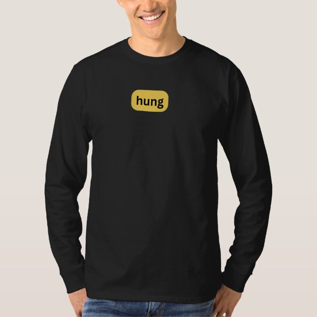 Camiseta Diversão de Hung Gráfico (Frente)