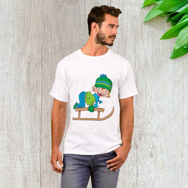 Camiseta Diversão de Inverno de Arrebatamento de Neve Bonit (Criador carregado)