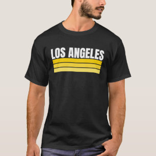 Camiseta Diversão de Los Angeles Royal Blue Yellow Retro St