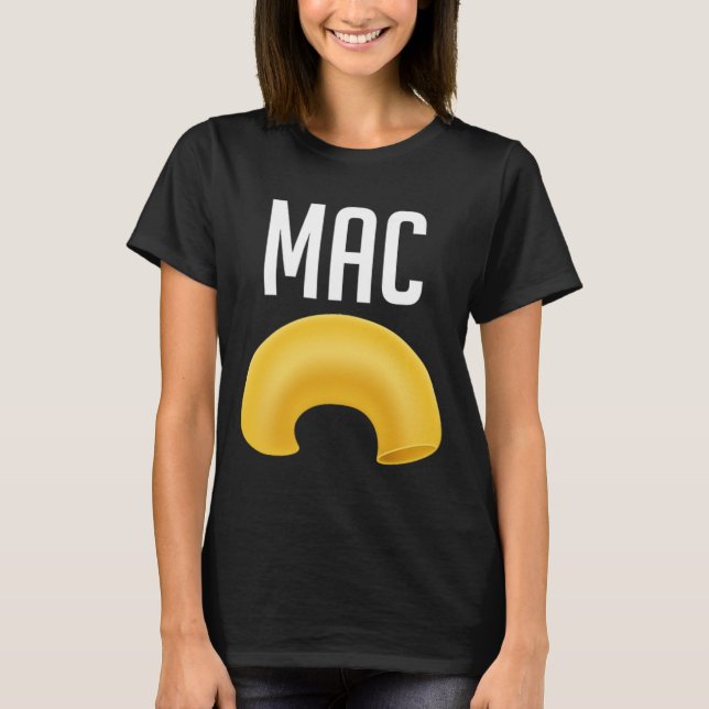Camiseta Diversão De Macaroni E Figurino De Halloween De Qu (Frente)