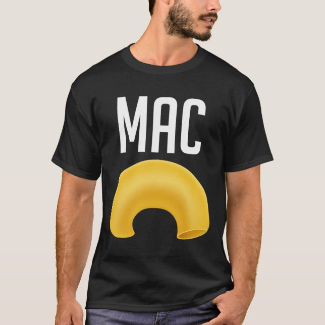 Camiseta Diversão De Macaroni E Figurino De Halloween De Qu (Frente)