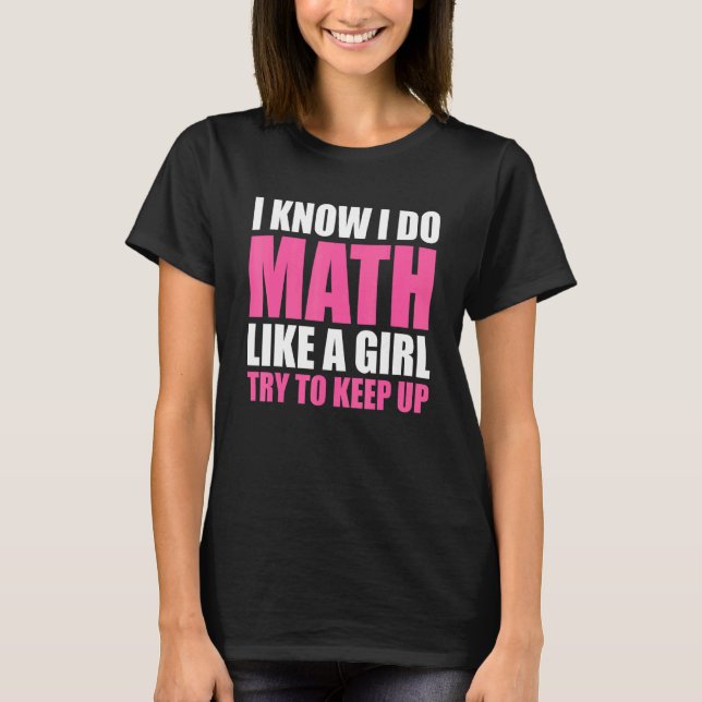 Camiseta Diversão de Nerd de Matemática (Frente)