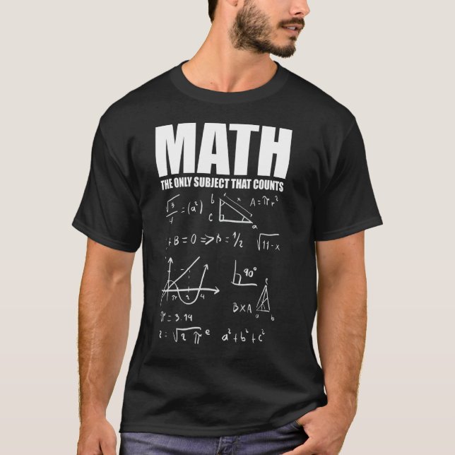 Camiseta Diversão de Nerd de Matemática 2 (Frente)