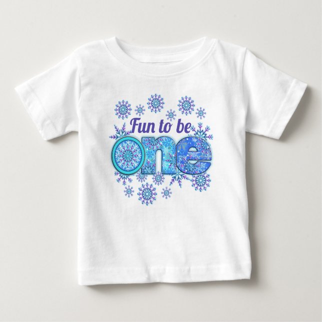 Camiseta Diversão de Neve Congelada para ser Um (Frente)