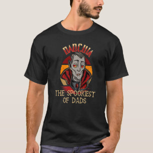 Camiseta Diversão de Pai de Vampiro do Dia das Bruxas Figur