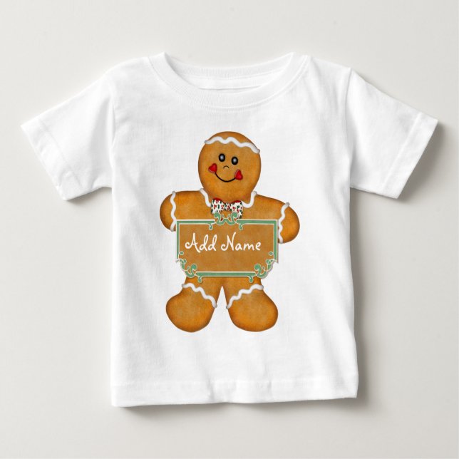 Camiseta Diversão de pão de Gengibre (Frente)