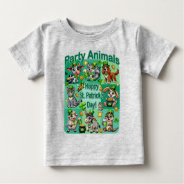 Camiseta Diversão de Patrick e "Animais de Festa" Adoráveis
