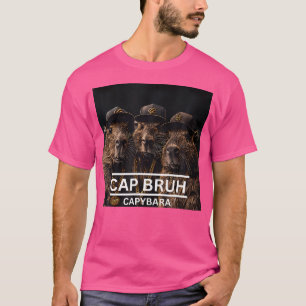 Camiseta Diversão De Rap De Banda De Hip Hop Da Capybara Ro